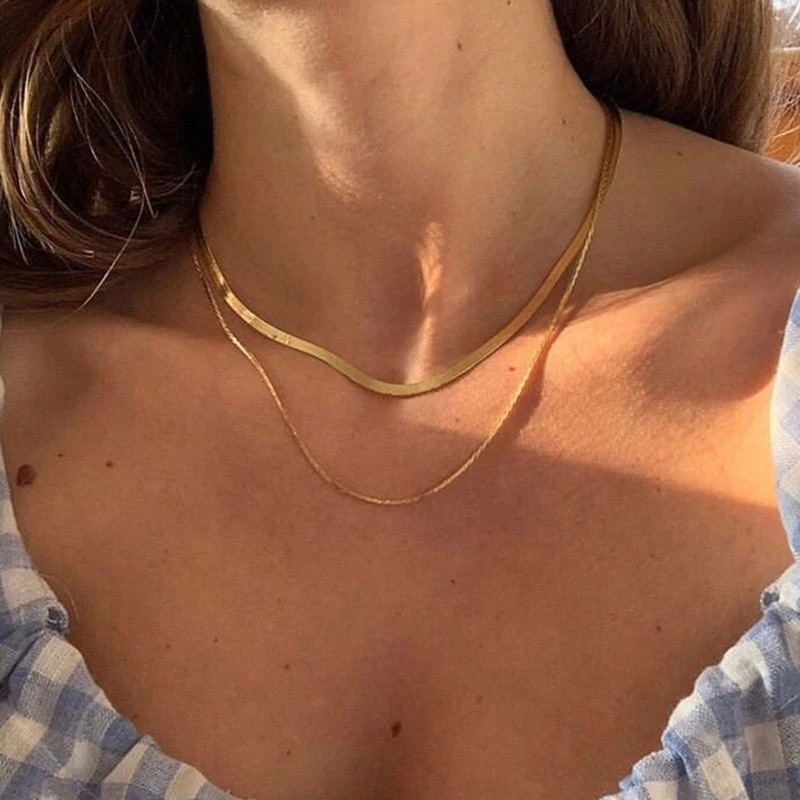 LIVIA || Layer snake necklace