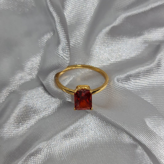 KALA || red gem ring