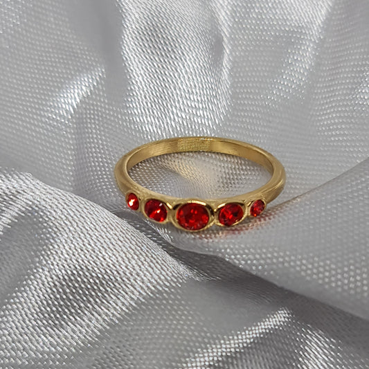 GIANNA || red gems ring