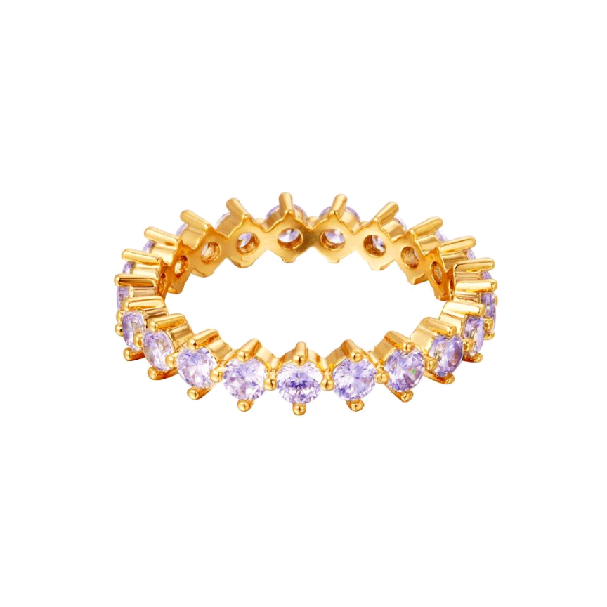 GLAM || Anillo gemas moradas